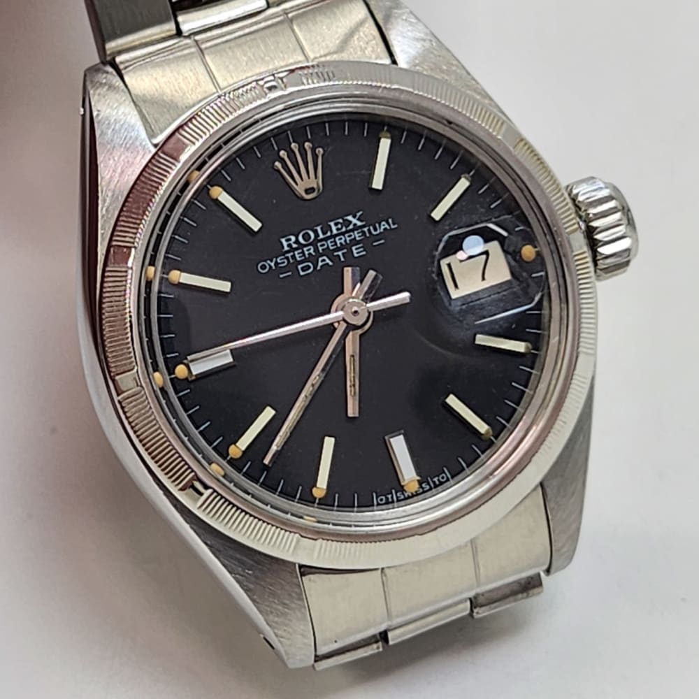 Rolex Oyster Perpetual Ladies Date Stainless Steel 6919 Ladies Watch