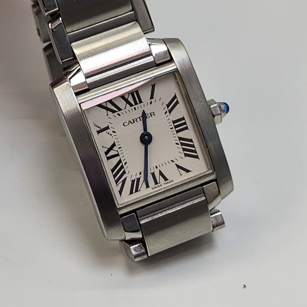 Cartier Tank Francaise MM Quartz Watch SS Silver cartier_tank_francaise_medium_  main image 3