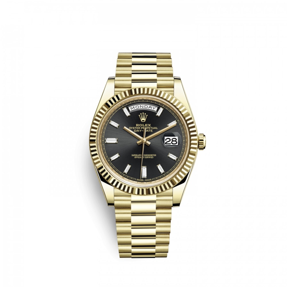Rolex Day-Date 40 Black Dial 18k Yellow Gold 40 mm 228238-0004