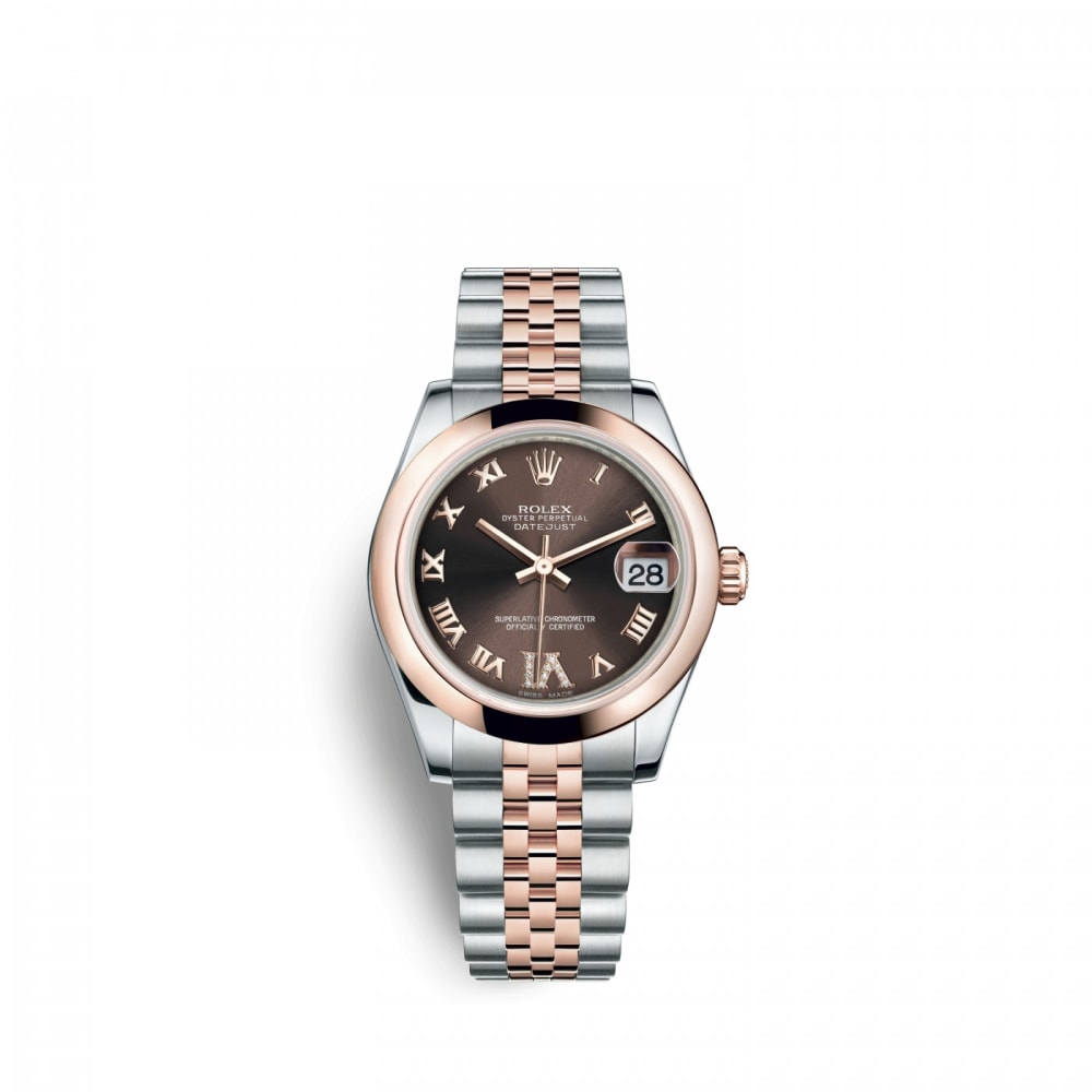 Rolex Datejust 31 Chocolate Dial Stainless Steel and Everose Gold 31 mm ...