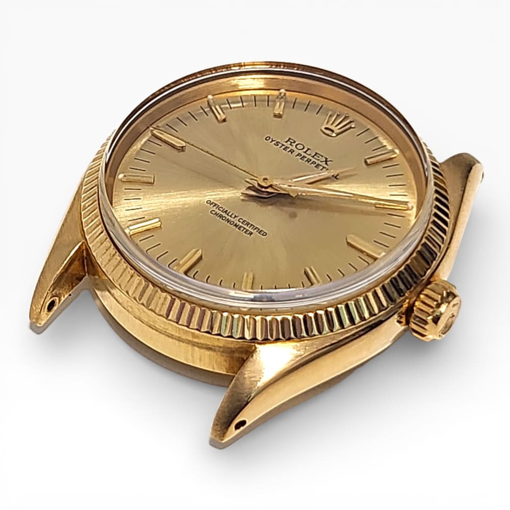 Rolex Mens No Date 34mm 18K Yellow Gold 6567 Mens Watch